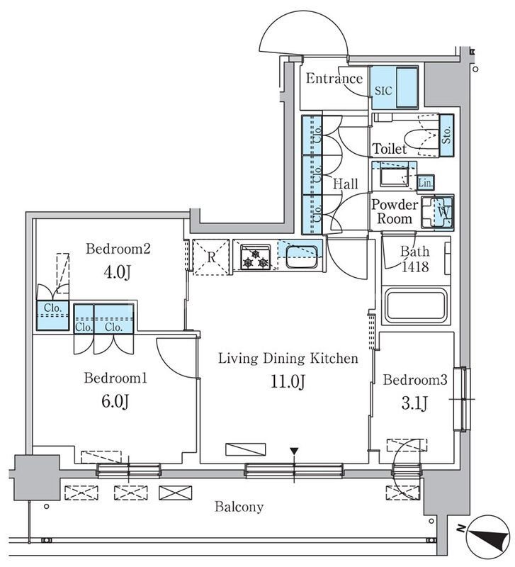 12階の間取り図