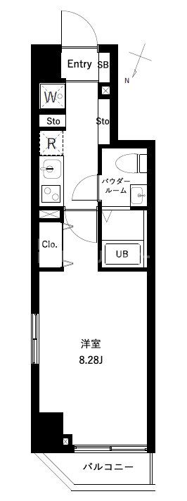 6階の間取り図