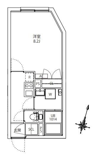2階の間取り図