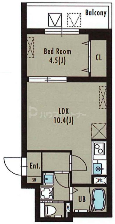 1階の間取り図