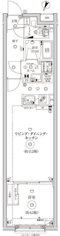 2階の間取り図
