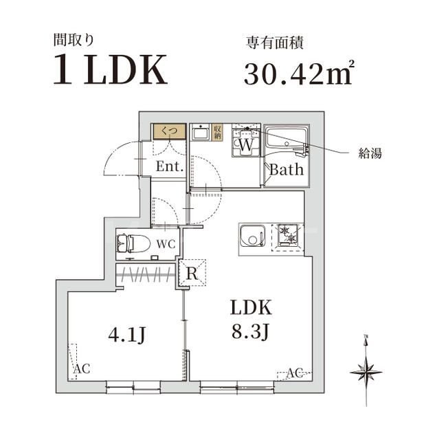 1階の間取り図
