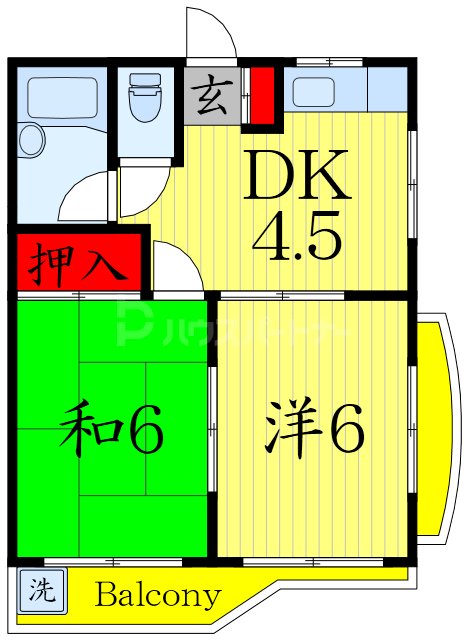 2階の間取り図