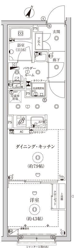 4階の間取り図