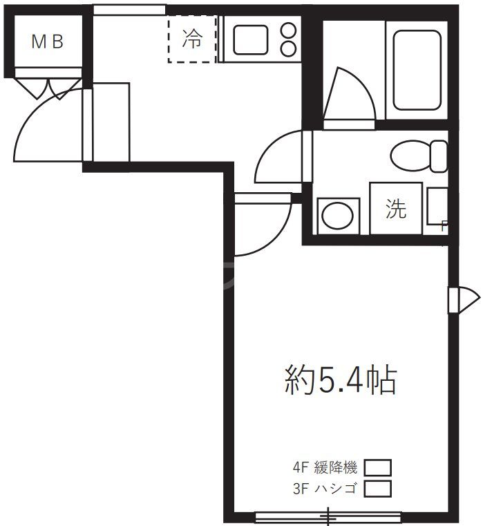 3階の間取り図