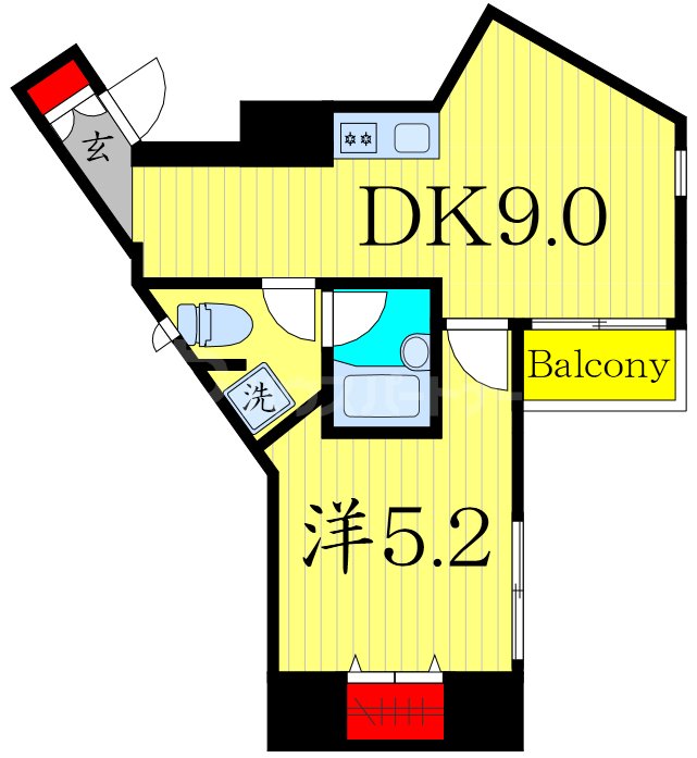 6階の間取り図