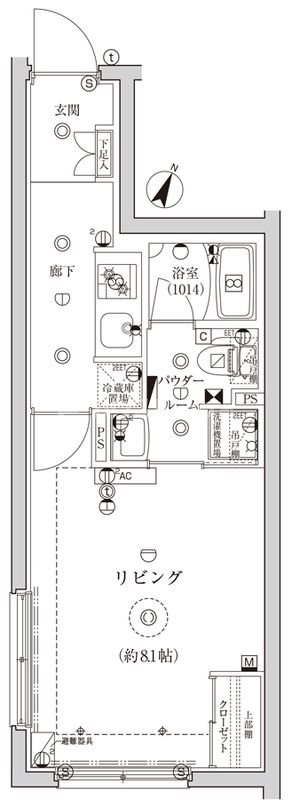 2階の間取り図