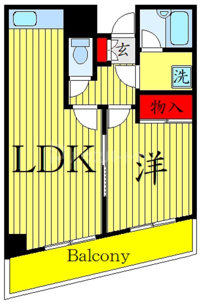 8階の間取り図