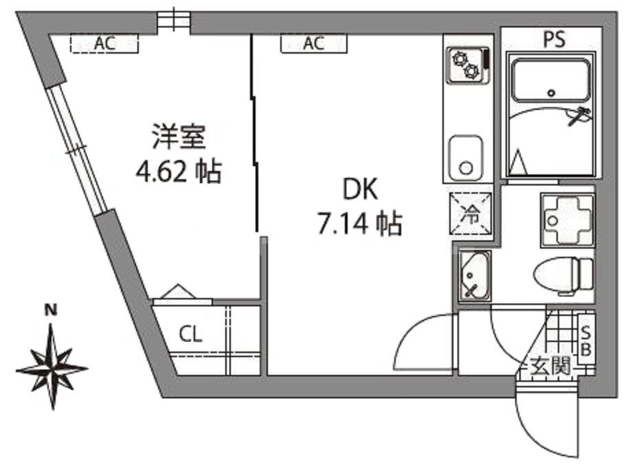 4階の間取り図