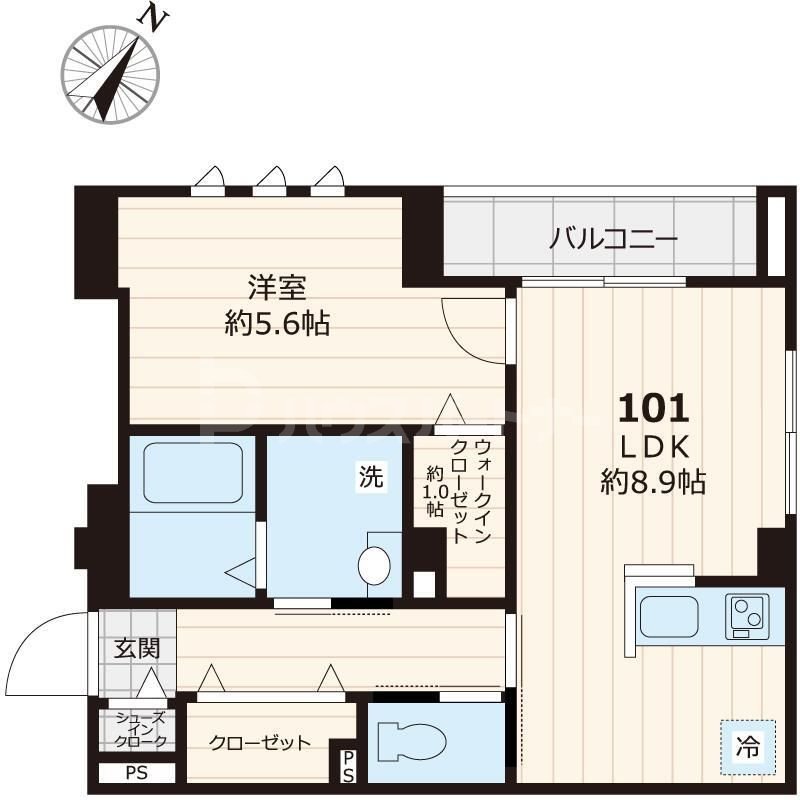 1階の間取り図