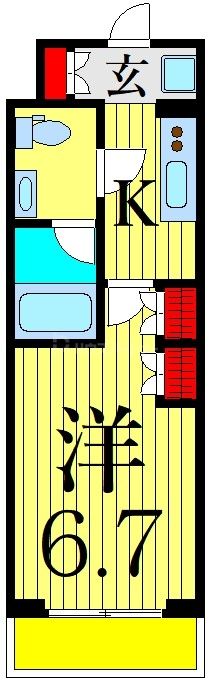 2階の間取り図