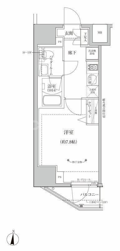 13階の間取り図
