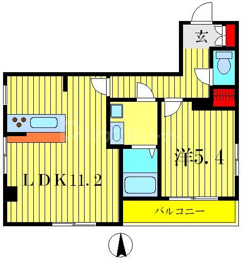2階の間取り図
