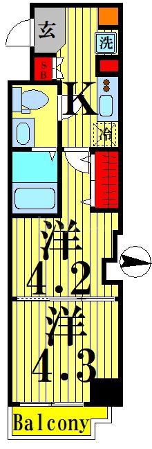 7階の間取り図