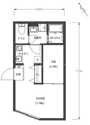 1階の間取り図