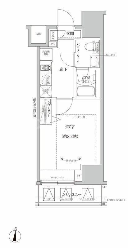 13階の間取り図