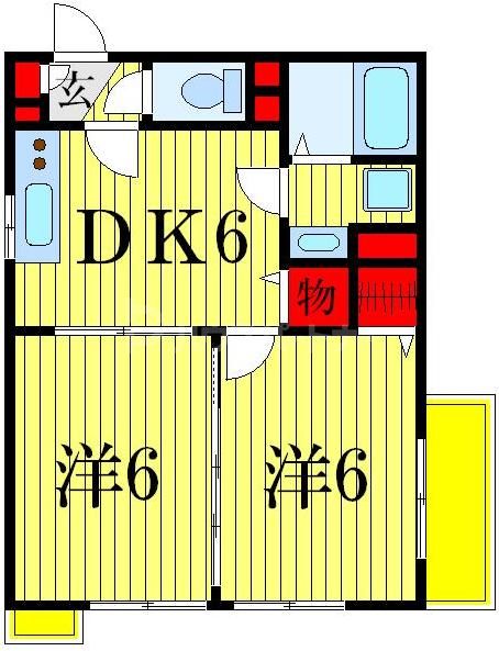 2階の間取り図