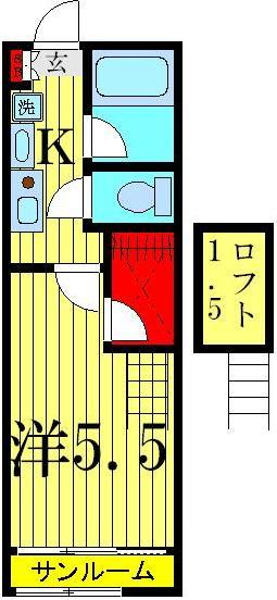 2階の間取り図