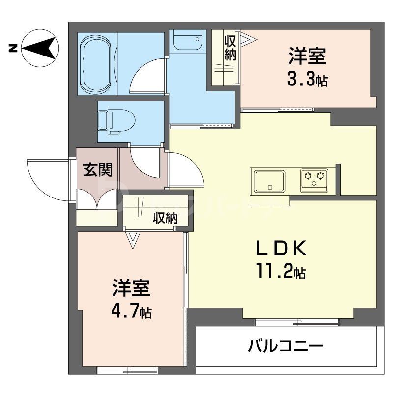 3階の間取り図