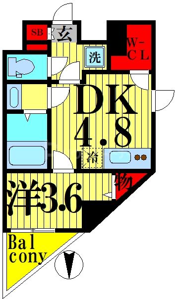 4階の間取り図