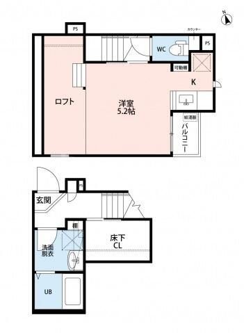1階の間取り図