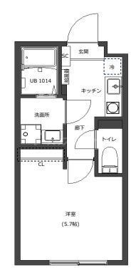 5階の間取り図