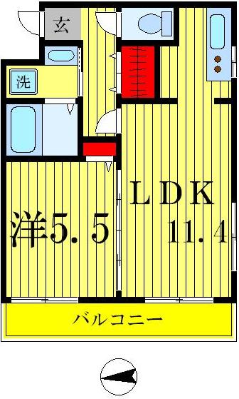 2階の間取り図