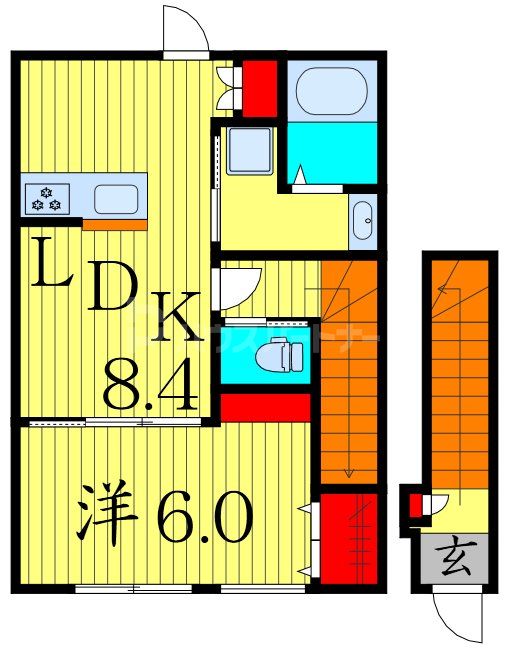 2階の間取り図