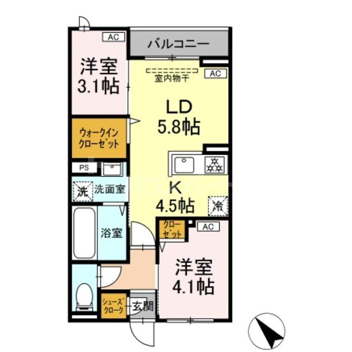 3階の間取り図