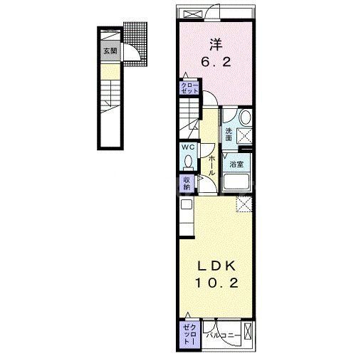 2階の間取り図