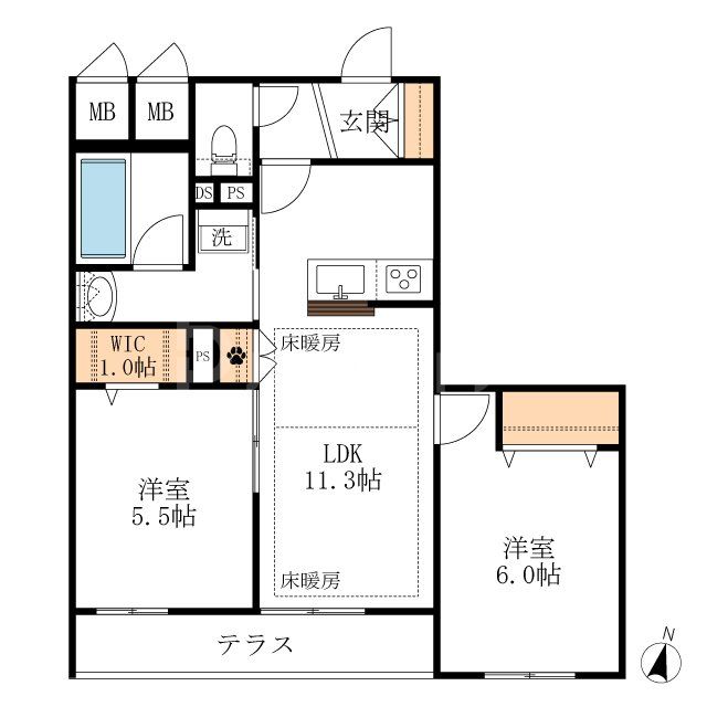 3階の間取り図