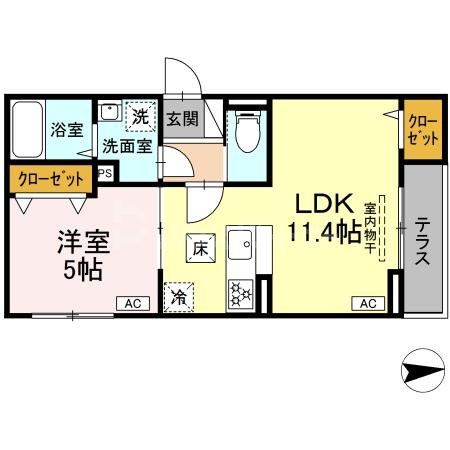 1階の間取り図