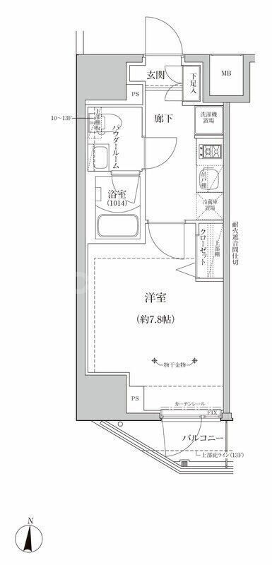 8階の間取り図