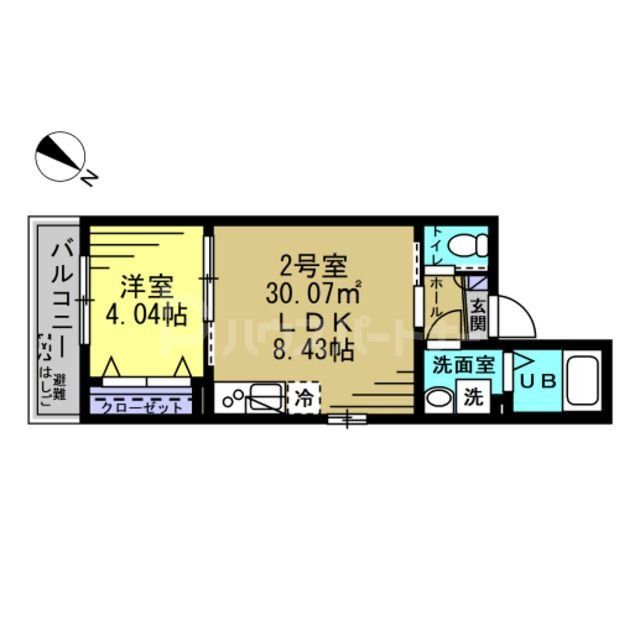 1階の間取り図