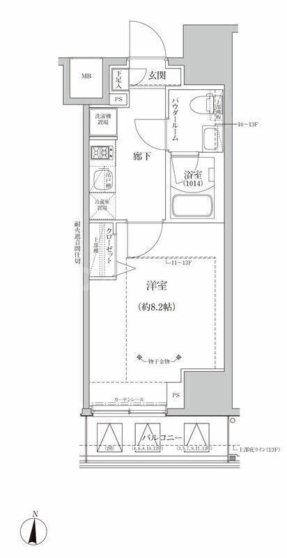 9階の間取り図
