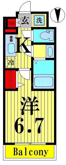 1階の間取り図
