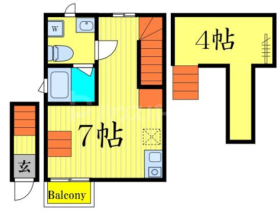1階の間取り図