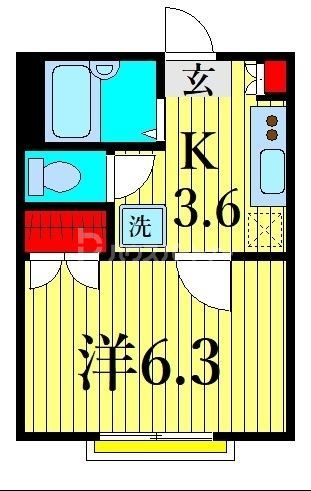 1階の間取り図