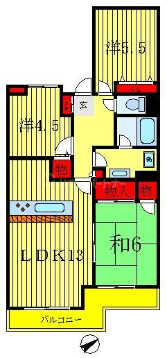 3階の間取り図