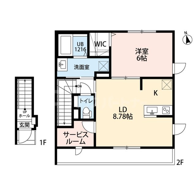 2階の間取り図