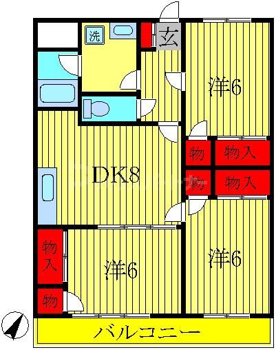 3階の間取り図