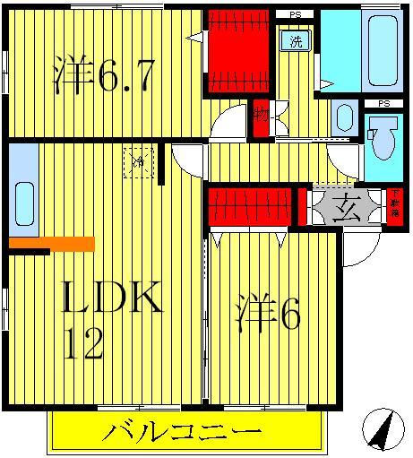 1階の間取り図