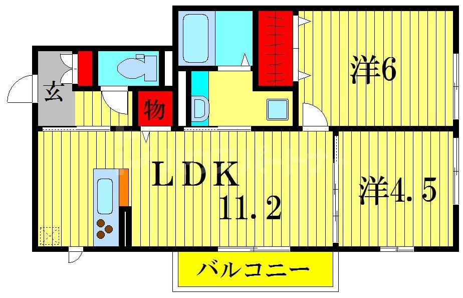2階の間取り図