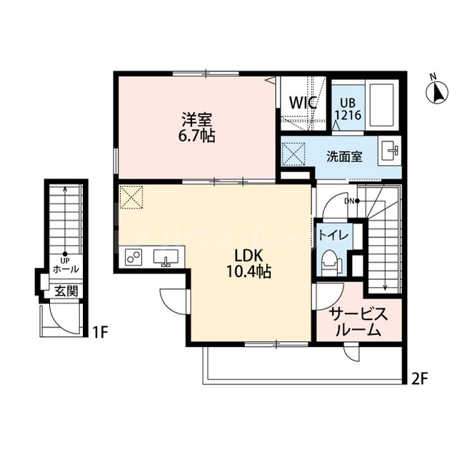 2階の間取り図