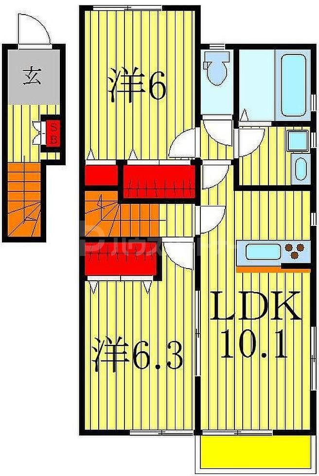 2階の間取り図