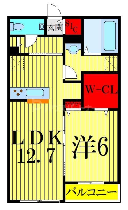 2階の間取り図