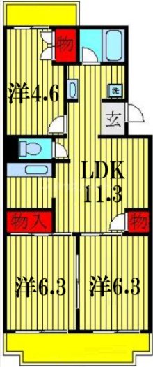 1階の間取り図
