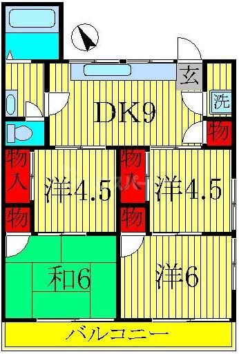 2階の間取り図