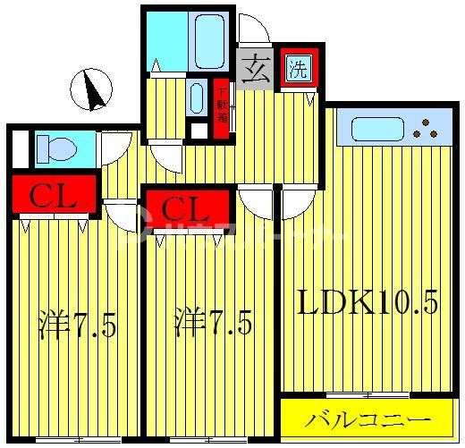 3階の間取り図