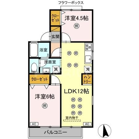 2階の間取り図